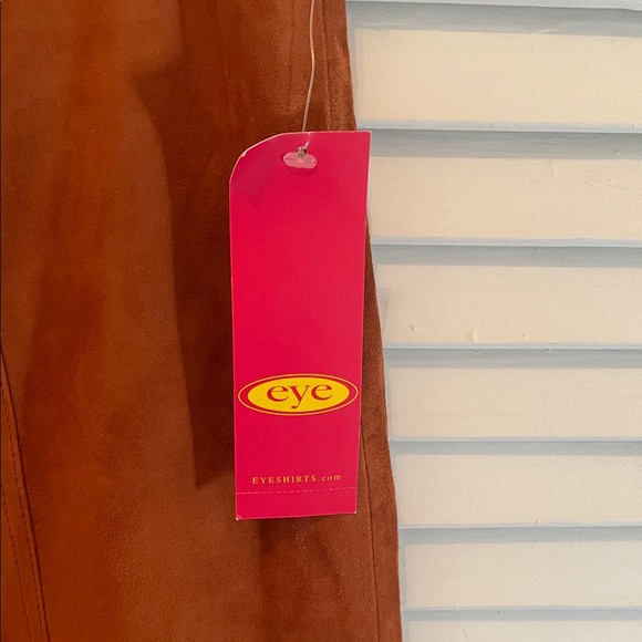 NWT Elegant Brown soft suede Skirt /lining /back zipper size14 - Picture 2 of 16